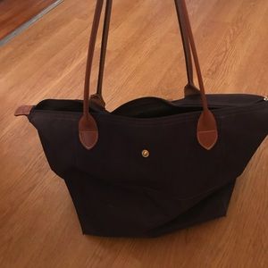 Longchamp large nylon handbag